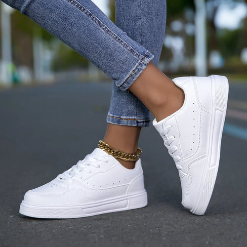 Breathable White Korean Casual Sneaker Breathable